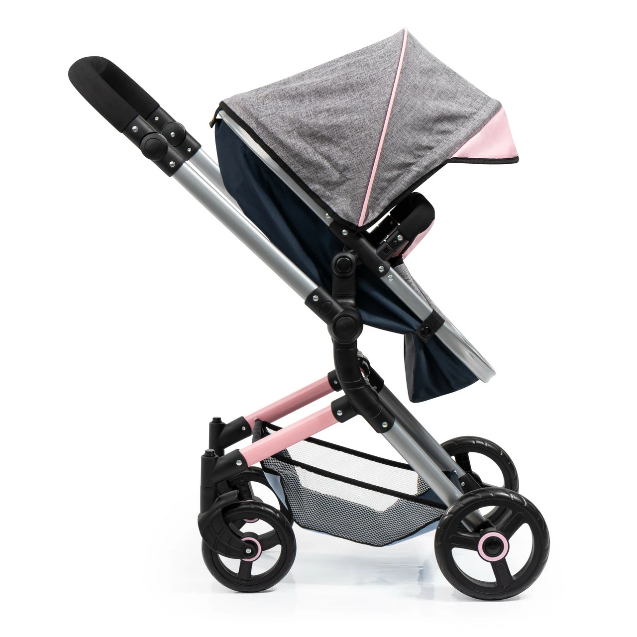 Bayer Neo Vario Pram - Dark Grey With Butterfly Motif 4 Bayer Neo Vario Pram - Dark Grey With Butterfly Motif - Image 4