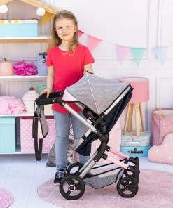 Bayer Neo Vario Pram - Dark Grey With Butterfly Motif 18 Bayer Neo Vario Pram - Dark Grey With Butterfly Motif -Sylvanian Families-shop 21006226 15 29530.1628483235