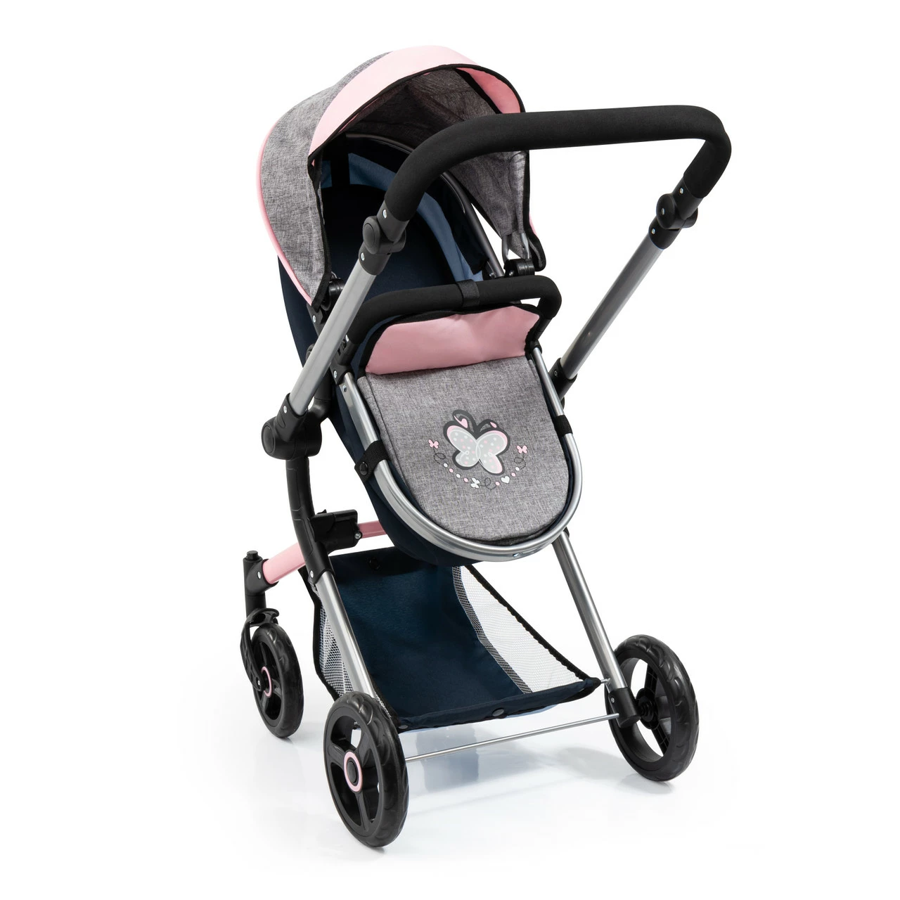 Bayer Neo Vario Pram - Dark Grey With Butterfly Motif 12 Bayer Neo Vario Pram - Dark Grey With Butterfly Motif - Image 12