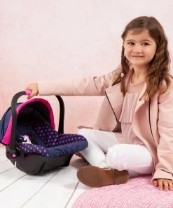 Doll Car Capsule Pink Hearts And Unicorn -Sylvanian Families-shop 67954AA Image Sitting 01 73671.1594594989