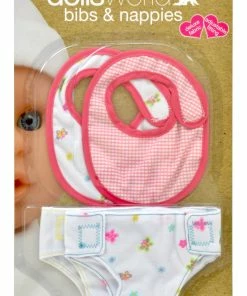 Dolls World Gold Bibs & Nappies 2019