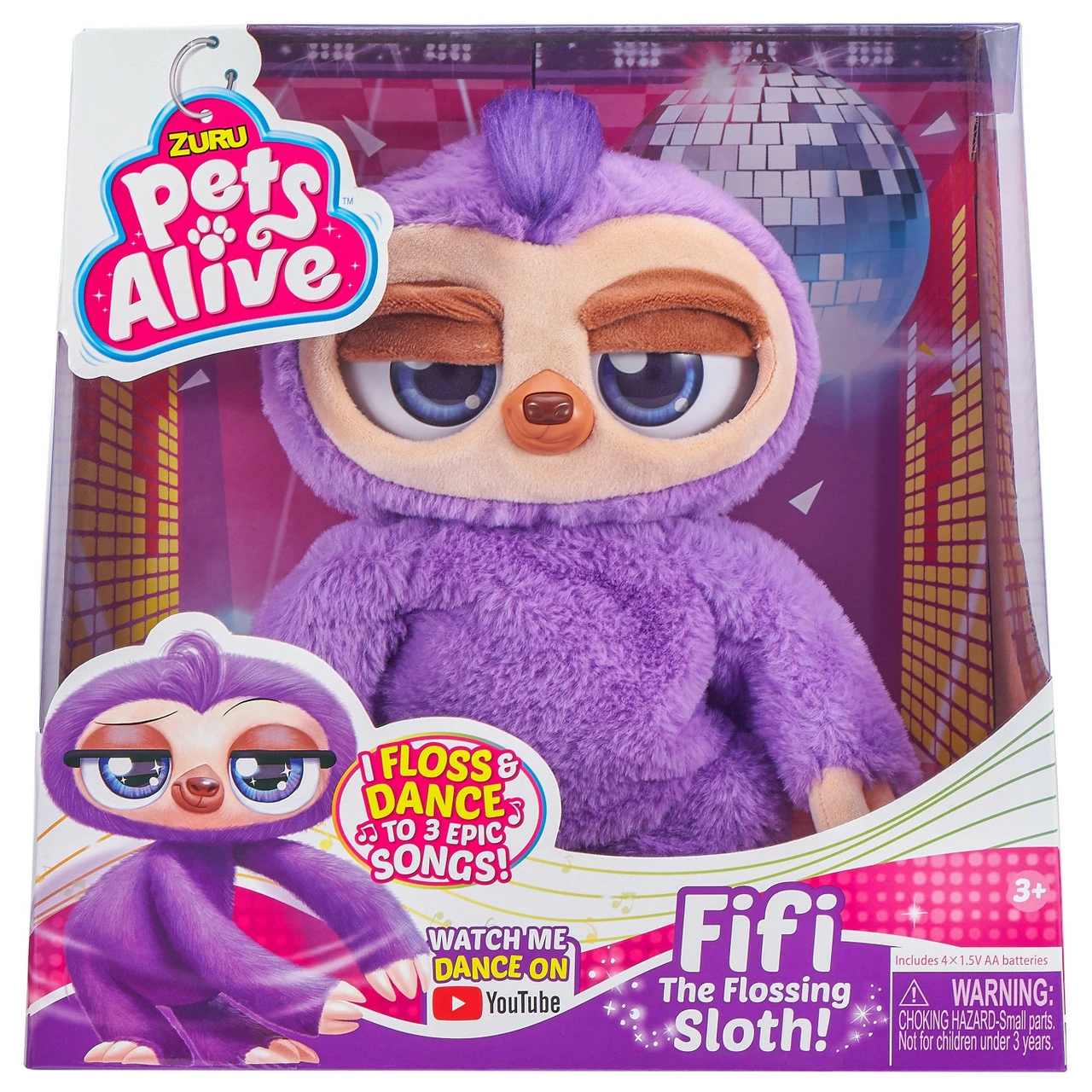Zuru Pets Alive Fifi Flossing Sloth 2 Zuru Pets Alive Fifi Flossing Sloth - Image 2