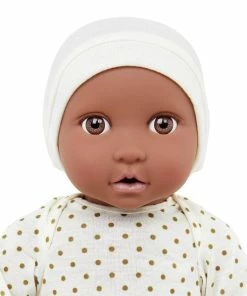 Babi - Baby Doll Dark Skin Tone 14inc With Polka Dot Ivory Outfit -Sylvanian Families-shop Babi BabyDollDark14incwithPolkaOutfit3 1800x1800 12769.1673502058