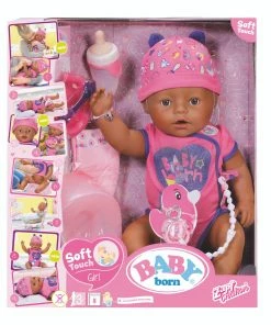 BABY BORN Soft Touch Girl Brown Eyes 43cm -Sylvanian Families-shop Bb 824382A packaging 300 95049.1605153326