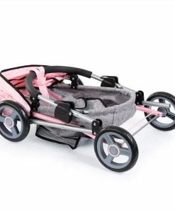 Bayer Cosy Dolls Pram - Assorted Colours -Sylvanian Families-shop Pink 4 12615.1664425418