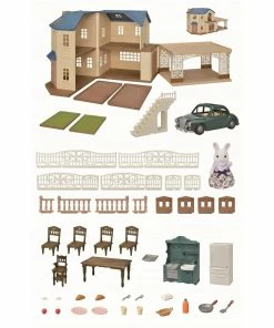 Sylvanian Families Large House With Carport Gift Set -Sylvanian Families-shop SF5669 2 45761.1671166487